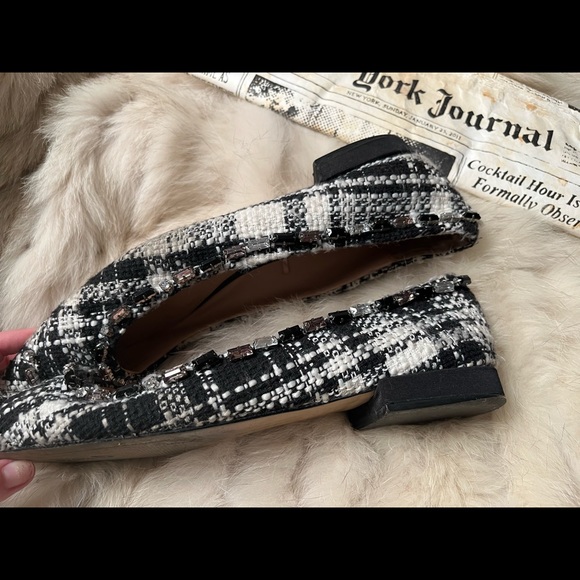 Zara Tweed Ballet Flat - Picture 3 of 5